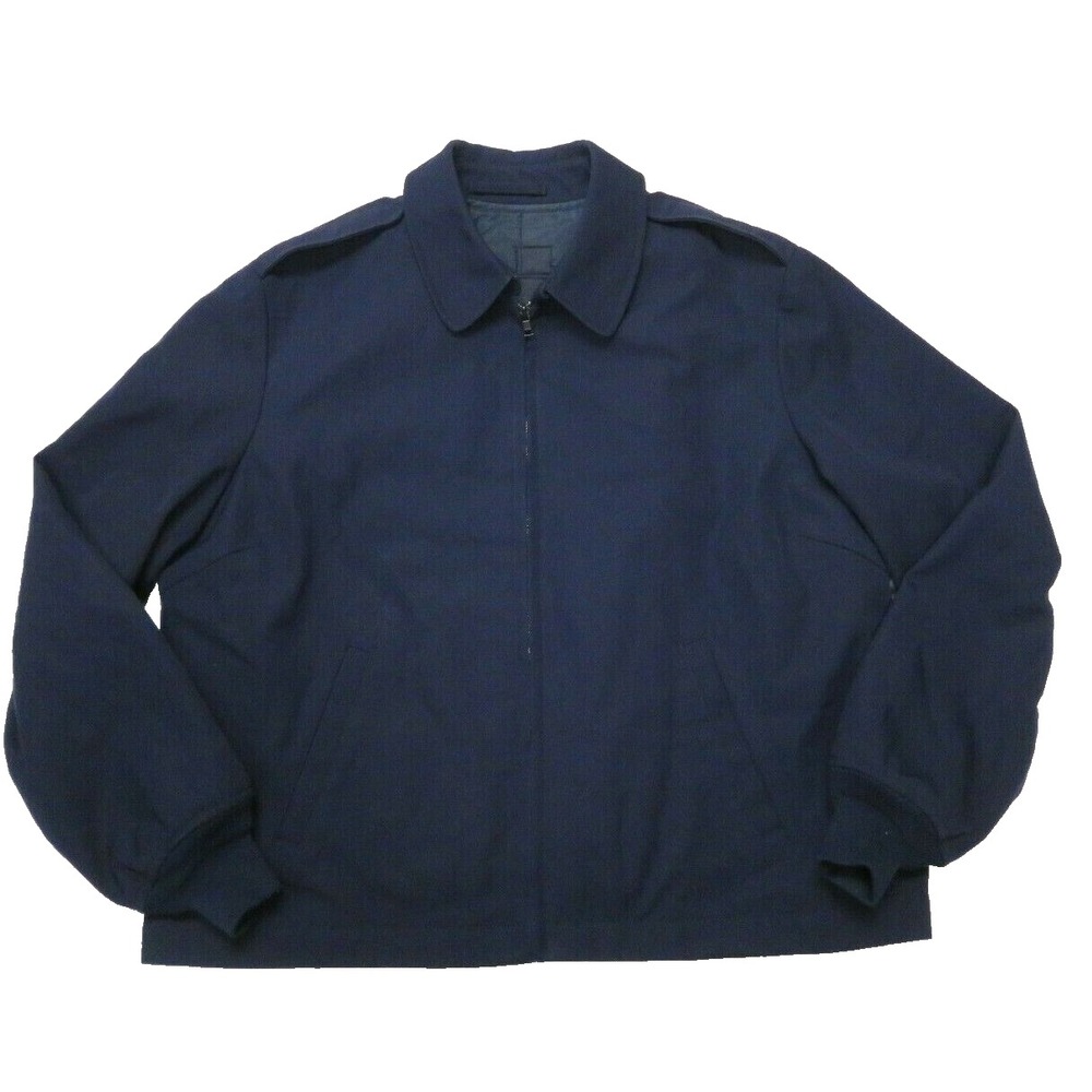 Military Lightweight‎ Jacket Womens 20 L w/ Removable Liner Navy Blue Wool